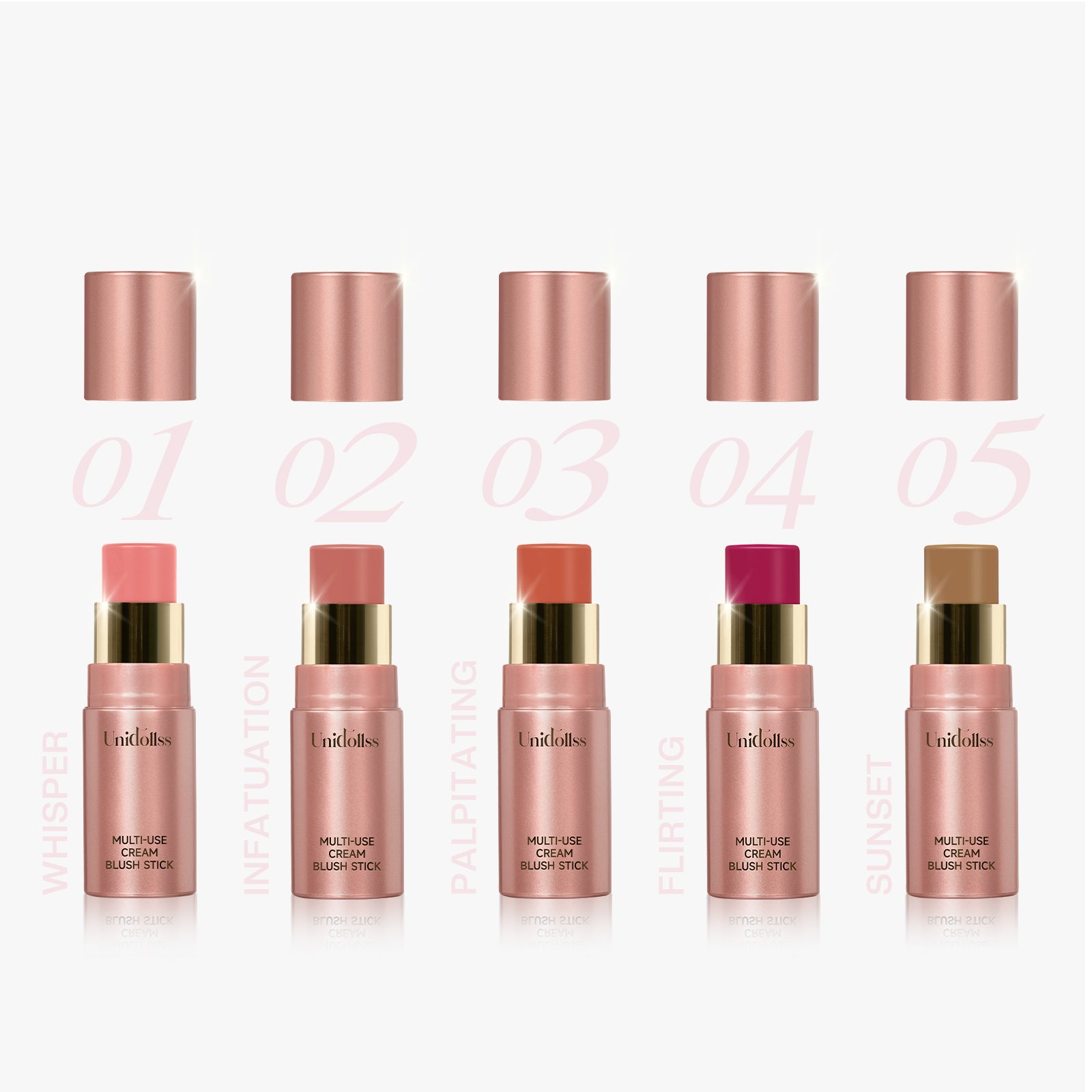 Unidollss Multi-Use Cream Blush Stick Set